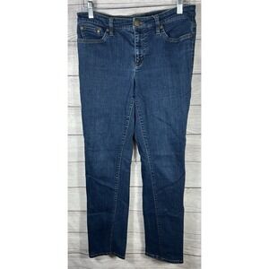 Lauren Ralph Lauren Women's Slim Straight Leg Jeans Size 8 Dark Wash